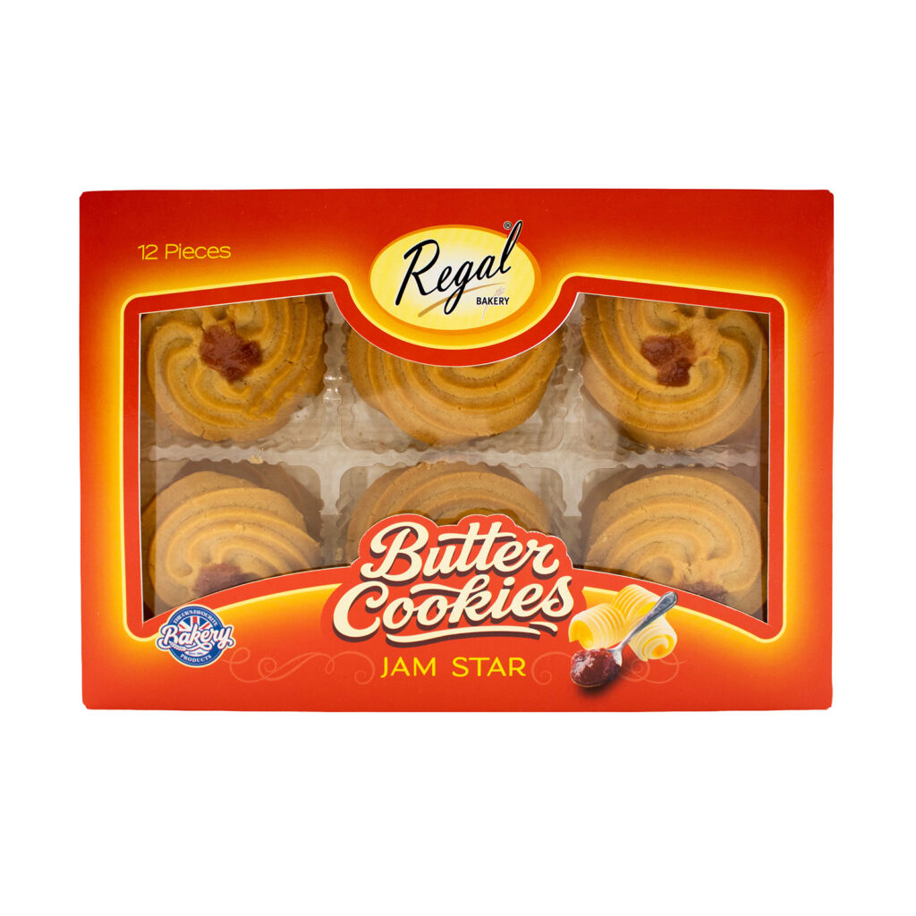 Jam-Star-Butter-Cookies